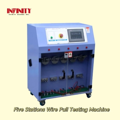 Panasonic Servo Motor Drive Five Stations Wire Pull Testing Machine с временем ускорения/уменьшения скорости 45 мс