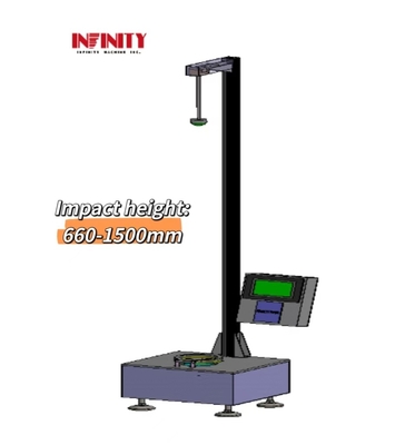 7 дюймовый HMI LCD сенсорный экран падающий дротик ударный испытательный аппарат для пластиковой пленки