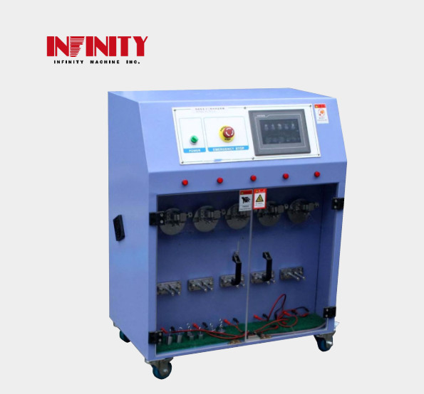 AC220V 50Hz 10A Пятистанционная проволочная проволочная испытательная машина для ускорения и замедления времени двигателя 45ms