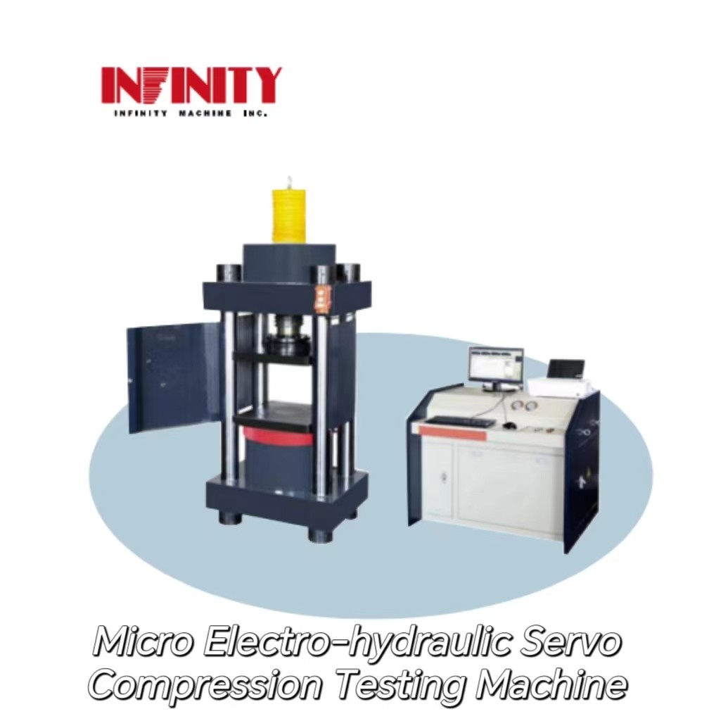 4%-100% FS KN Micro Electro Hydraulic Servo Compression Testing Machine с 50 мм поршневым ударом