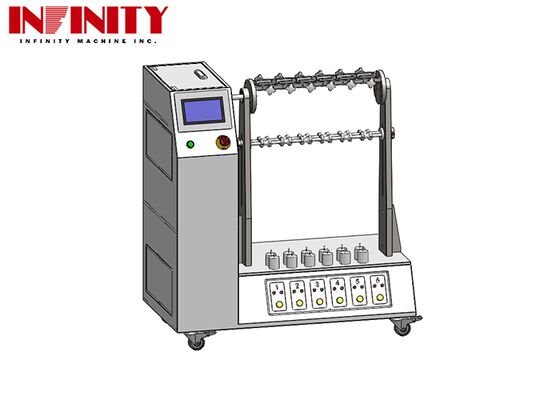 Соответствующий IEC 60884-1:2022 гибкий аппарат для испытаний на изгиб кабеля с регулируемым углом и 6 винтами