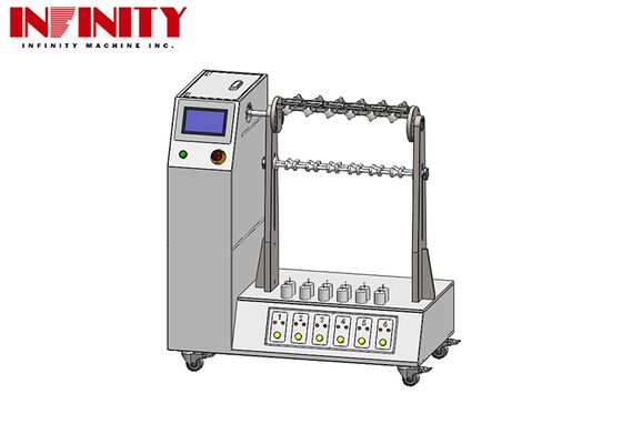 Машина для испытания гибкого изгиба кабеля с регулируемым углом изгиба 1 ~ 180° Стандарт IEC 60884-1 и 6 наборов Jig